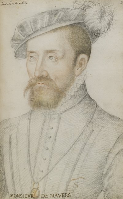 François de Cleves door Jean Clouet